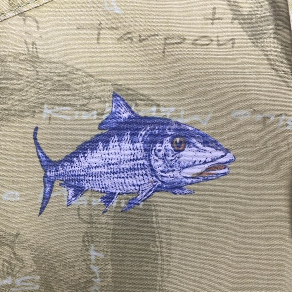 🎣 Like New Columbia Deep Sea Fishing Button Down Short Sleeve Men’s Size L - Picture 5 of 11